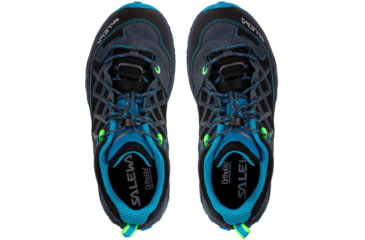 Image of Salewa Wildfire Climbing Shoes - Kids, Ombre Blue/Fluo Green, 13.5, 00-0000064007-3847-13.5
