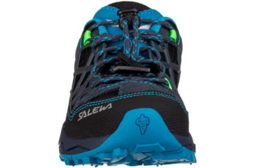 Image of Salewa Wildfire Climbing Shoes - Kids, Ombre Blue/Fluo Green, 13.5, 00-0000064007-3847-13.5