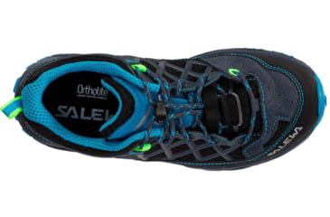 Image of Salewa Wildfire Climbing Shoes - Kids, Ombre Blue/Fluo Green, 13.5, 00-0000064007-3847-13.5