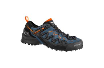 Image of Salewa Wildfire Edge GTX Climbing Shoes - Men's, Dark Denim/Black, 9.5, 00-0000061375-8669-9.5