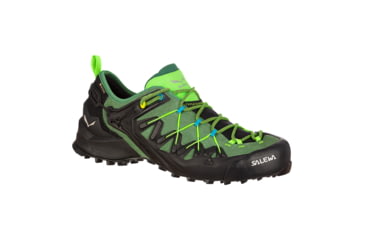 Image of Salewa Wildfire Edge GTX Climbing Shoes - Men's, Myrtle/Fluo Green, 14, 00-0000061375-5949-14