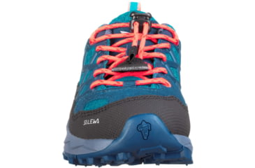 Image of Salewa Wildfire WP Hiking Shoes - Kids, Caneel Bay/Fluo Coral, 12.5, 00-0000064009-8641-12.5