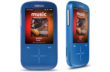 Image of SanDisk MP3 Player, 8GB, Sansa Fuze+, Blue