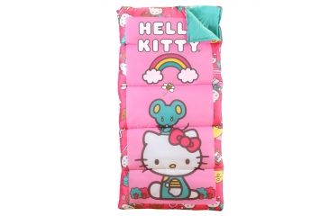 Image of Sanrio Hello Kitty Sleeping Bag, Pink, Light Blue, 28In X 56In, S-2201HKT5A