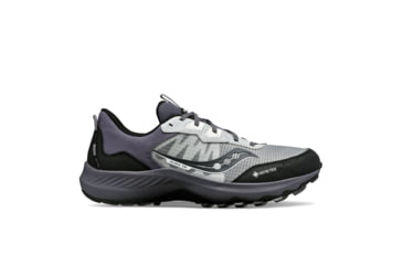 Image of Saucony Aura TR GTX Trail Shoes - Mens, Cloud/Metal, 7, Medium, S20866-120-010-M-7