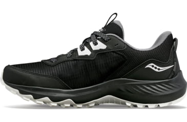 Image of Saucony Aura TR Trail Shoes - Womens, Black/Fog, 6.5, Wide, S10862-05-001-M-6.5