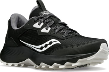 Image of Saucony Aura TR Trail Shoes - Womens, Black/Fog, 6.5, Wide, S10862-05-001-M-6.5