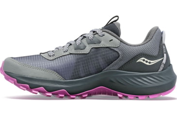 Image of Saucony Aura TR Trail Shoes - Womens, Fossil/Grape, 6, Wide, S10862-12-020-M-6