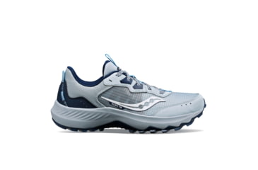 Image of Saucony Aura TR Trail Shoes - Womens, Granite/Navy, 6.5, Medium, S10862-115-050-M-6.5