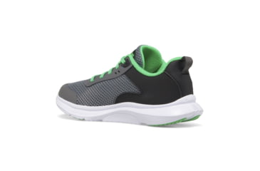 Image of Saucony Axon 3 Shoes - Kids, Grey/Green, 1, Wide, SK267466-W-1