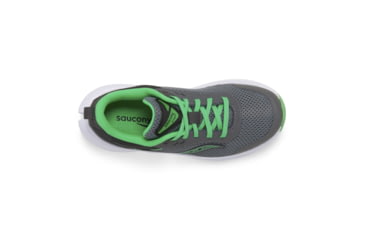 Image of Saucony Axon 3 Shoes - Kids, Grey/Green, 1, Wide, SK267466-W-1