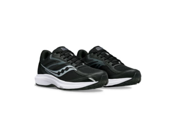 Image of Saucony Cohesion 17 Shoes - Mens, Black/White, 11.5, Wide, S20944-100-001-M-11.5