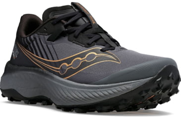 Image of Saucony Endorphin Edge Trail Shoes - Womens, Black/Goldstk, 9.5, Medium, S10773-10-001-M-95
