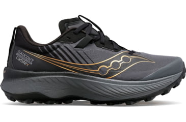 Image of Saucony Endorphin Edge Trail Shoes - Womens, Black/Goldstk, 9.5, Medium, S10773-10-001-M-95