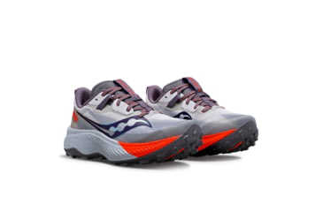 Image of Saucony Endorphin Edge Trail Shoes - Womens, Cloud/Vizired, 12, Medium, S10773-125-020-M-12