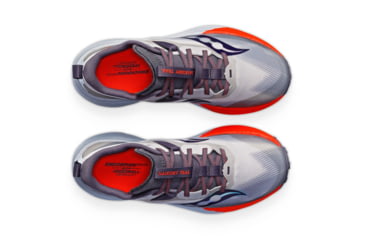 Image of Saucony Endorphin Edge Trail Shoes - Womens, Cloud/Vizired, 12, Medium, S10773-125-020-M-12