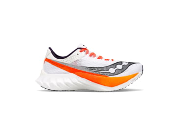 Image of Saucony Endorphin Pro 4 Shoes - Mens, White/Black, 12.5, Medium, S20939-129-100-M-12.5