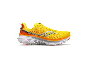 Image of Saucony Guide 17 Shoes - Mens, Pepper/Canary, 9.5, Medium, S20936-116-700-M-9.5