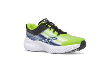 Image of Saucony Kinvara 14 LTT Sneakers - Kids, Green/Chrome, 4, Medium, SK267634-M-4