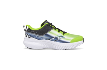 Image of Saucony Kinvara 14 LTT Sneakers - Kids, Green/Chrome, 4, Medium, SK267634-M-4