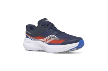Image of Saucony Kinvara 14 LTT Sneakers - Kids, Navy/Red, 4.5, Wide, SK267461-W-4.5