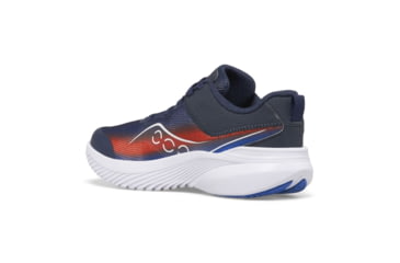Image of Saucony Kinvara 14 LTT Sneakers - Kids, Navy/Red, 4.5, Wide, SK267461-W-4.5