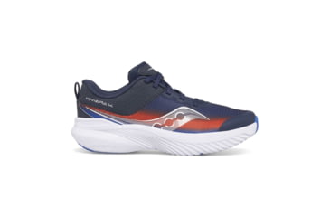 Image of Saucony Kinvara 14 LTT Sneakers - Kids, Navy/Red, 4.5, Wide, SK267461-W-4.5