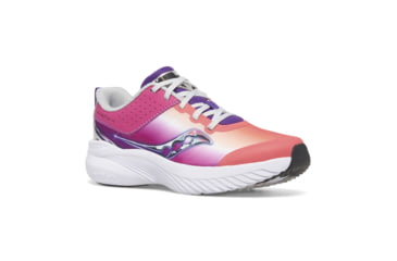 Image of Saucony Kinvara 14 LTT Sneakers - Kids, Pink/Chrome, 12.5, Medium, SK167633-M-12.5