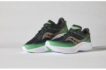Image of Saucony Kinvara 14 Shoes - Mens, Black/Green, 14, Medium, S20823-18-001-M-14