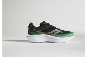 Image of Saucony Kinvara 14 Shoes - Mens, Black/Green, 14, Medium, S20823-18-001-M-14