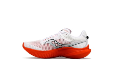 Image of Saucony Kinvara 14 Shoes - Mens, White/Infrared, 7.5, Medium, S20823-121-100-M-7.5