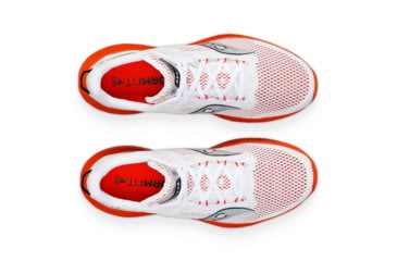 Image of Saucony Kinvara 14 Shoes - Mens, White/Infrared, 7.5, Medium, S20823-121-100-M-7.5