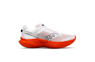 Image of Saucony Kinvara 14 Shoes - Mens, White/Infrared, 7.5, Medium, S20823-121-100-M-7.5