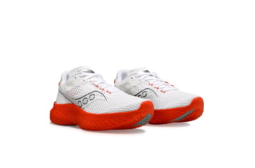 Image of Saucony Kinvara 14 Shoes - Womens, White/Infrared, 9.5, Medium, S10823-122-100-M-9.5
