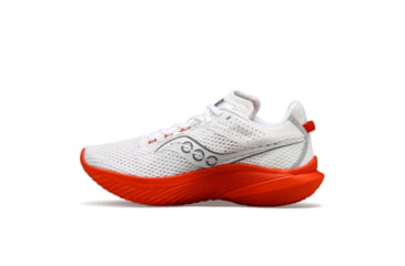 Image of Saucony Kinvara 14 Shoes - Womens, White/Infrared, 9.5, Medium, S10823-122-100-M-9.5