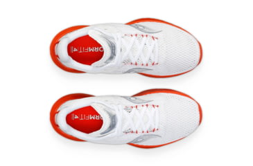 Image of Saucony Kinvara 14 Shoes - Womens, White/Infrared, 9.5, Medium, S10823-122-100-M-9.5