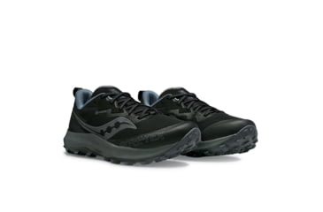 Image of Saucony Peregrine 14 GTX Trail Shoes - Womens, Black/Carbon, 12, Medium, S10918-100-001-M-12