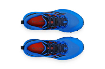 Image of Saucony Peregrine 14 Trail Shoes - Mens, Cobalt/Black, 12.5, Medium, S20916-106-409-M-12.5