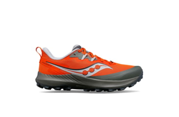 Image of Saucony Peregrine 14 Trail Shoes - Mens, Pepper/Bough, 7.5, Medium, S20916-111-800-M-7.5