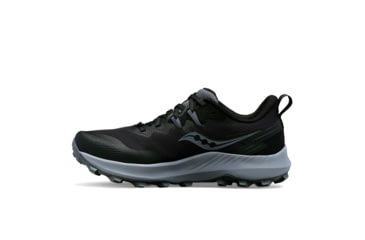 Image of Saucony Peregrine 14 Trail Shoes - Womens, Black/Carbon, 6, Medium, S10916-100-001-M-6