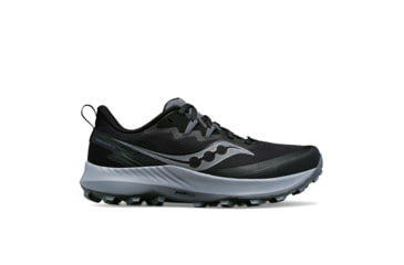 Image of Saucony Peregrine 14 Trail Shoes - Womens, Black/Carbon, 6, Medium, S10916-100-001-M-6