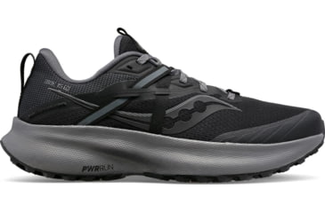 Image of Saucony Ride 15 TR Trail Shoes - Mens, Black/Charcoal, 14, Medium, S20775-10-001-M-140