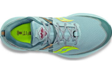 Image of Saucony Ride 15 TR Trail Shoes - Womens, Mineral/Citron, 6.5, Medium, S10775-16-451-M-6.5