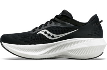 Image of Saucony Triumph 21 Shoes - Mens, Black/White, 7, Medium, S20881-10-001-M-7