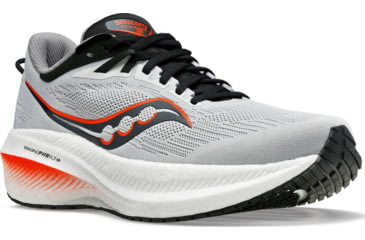 Image of Saucony Triumph 21 Shoes - Mens, Concrete/Black, 15, Medium, S20881-30-020-M-15