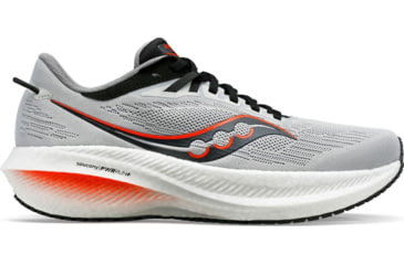 Image of Saucony Triumph 21 Shoes - Mens, Concrete/Black, 15, Medium, S20881-30-020-M-15