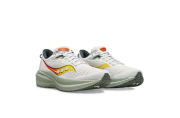 Image of Saucony Triumph 21 Shoes - Mens, Fog/Bough, 10, Medium, S20881-111-026-M-10