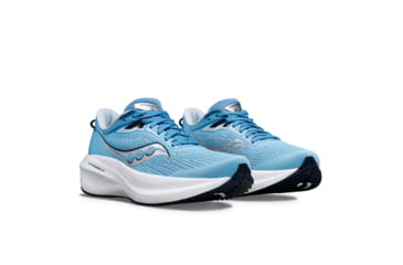 Image of Saucony Triumph 21 Shoes - Womens, Breeze/Navy, 5, Medium, S10881-115-400-M-5