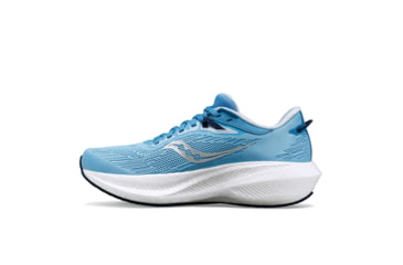 Image of Saucony Triumph 21 Shoes - Womens, Breeze/Navy, 5, Medium, S10881-115-400-M-5