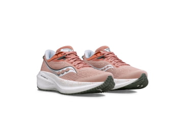 Image of Saucony Triumph 21 Shoes - Womens, Lotus/Bough, 6.5, Wide, S10882-130-685-W-6.5